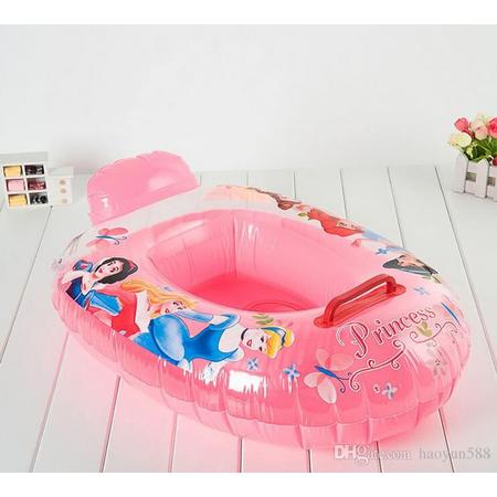 Veilig babybootje princess, zwemring opblaasbaar met beengaatjes