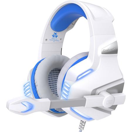 Hunterspider - Gaming Headset - Multi Platform - Wit blauw