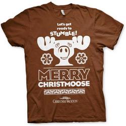 National Lampoons Christmas Vacation - Merry Christmoose unisex T-shirt bruin - Film merchandise - 2XL - Hybris