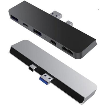 Hyper USB-C hub for Surface pro silver