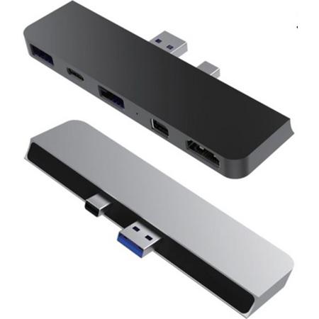 Hyper USB-C hub voor Microsoft Surface Pro - Zwart