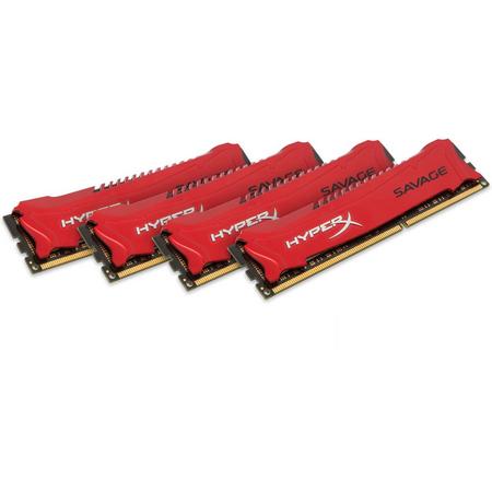 HyperX Savage 32GB 2400MHz DDR3 Kit of 4 32GB DDR3 2400MHz geheugenmodule