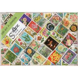 Postzegelpakket - 200 verschillende Bloemen