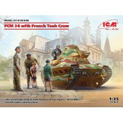 1:35 ICM 35338 FCM 36 with French Tank Crew Plastic kit