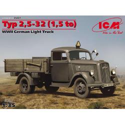 1:35 ICM 35401 Typ 2,5-32 (1,5 to), WWII German Light Truck Plastic kit