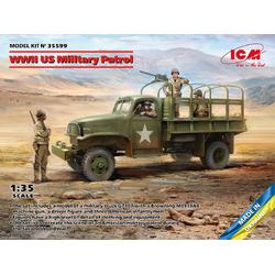 1:35 ICM 35599 WWII US Military Patrol - G7107 with MG M1919A4 Plastic kit