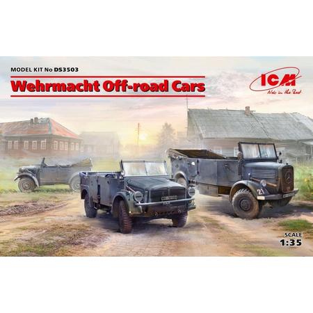 1:35 ICM DS3503 Wehrmacht Off-road Cars Plastic kit