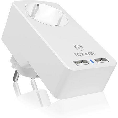 2-Port USB charger w EU Socket