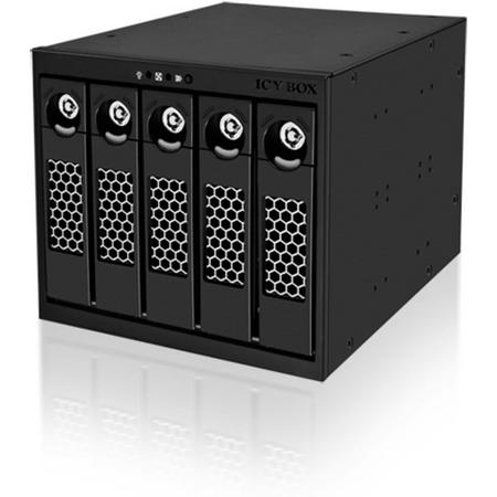 ICY BOX IB-555SSK Zwart disk array