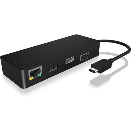 ICY BOX IB-DK4033-CPD USB 3.0 (3.1 Gen 1) Type-C Zwart