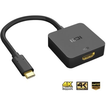 ICZI USB 3.1 Type C naar Hdmi kabel Adapter (Thunderbolt 3) 4K @ 30 HZ USB C HDMI Kabel Voor MacBook, Chromebook Pixel Lenovo Yoga, ASUS ROG, Nitro etc