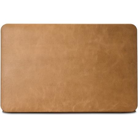 iCarer - MacBook 11 inch Air Hoes - Hardshell Cover Echt Leer Khaki