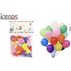 IDEGOS Verjaardag versiering - 100 stuks ballonnen - Mix gekleurd - Geschikt voor Feest/Party/Kinderfeestje - Decoratie - Latex