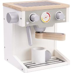 Houten speelgoed espressomachine/ koffiemachine 17.7 x 16.5 x 14.5 cm - Educatief speelgoed - Duurzaam en veilig