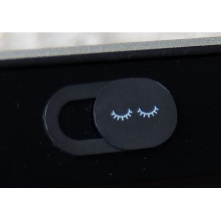 IN-VI DESIGN - LASHES // 2-pack // zwart // webcamcover privacy protect slide webcam cover