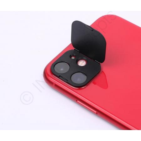 *PREMIUM* IN-VI® Rear Camera Lens Protector Zwart voor iPhone 11 // ✓ Camera Cover & Protecor in 1 ✓ Betrouwbaar 3M glue ✓ Anti Spy ✓ Ook geschikt voor op telefoonhoesjes