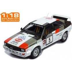 Audi quattro, No.5, 1000 Lakes Rally S.Blomqvist/B.Cederberg - Ixo modelauto 1:18