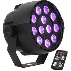 LED spot RGB - Multikleur 12 x 3W met afstandsbediening