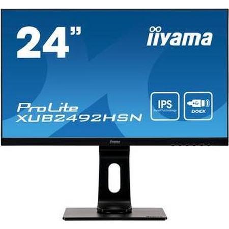 iiyama PROLITE XUB2492HSN-B1 - Full HD USB-C IPS Monitor - 24 Inch