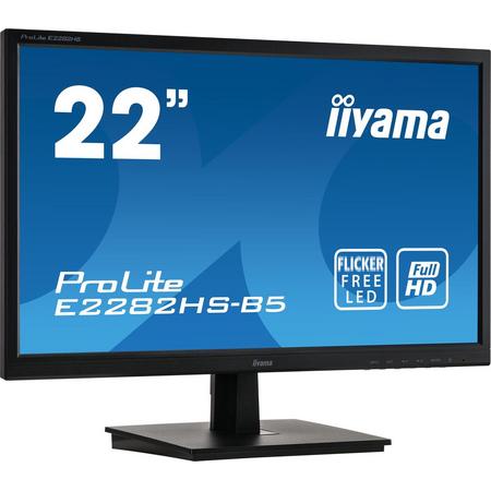 iiyama ProLite E2282HS-B5 LED display 54,6 cm (21.5) 1920 x 1080 Pixels Full HD Zwart