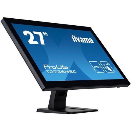 iiyama ProLite T2736MSC-B1 touch screen-monitor 68,6 cm (27) 1920 x 1080 Pixels Zwart Multi-touch