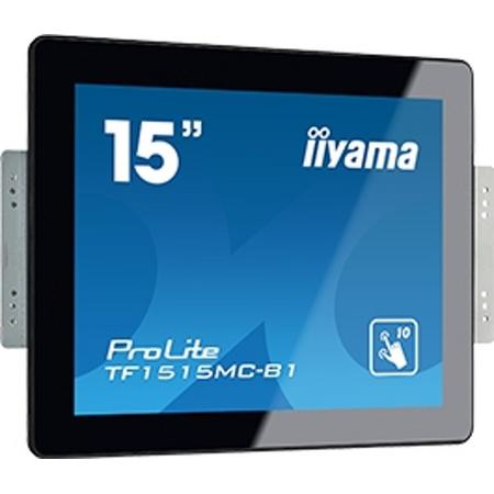 iiyama ProLite TF1515MC-B1 touch screen-monitor 38,1 cm (15) 1024 x 768 Pixels Zwart Multi-touch