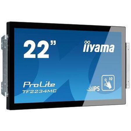 iiyama ProLite TF2234MC touch screen-monitor 54,6 cm (21.5) 1920 x 1080 Pixels Zwart Multi-touch Multi-gebruiker