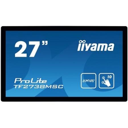 iiyama ProLite TF2738MSC-B1 27 1920 x 1080Pixels Multi-touch Zwart touch screen-monitor