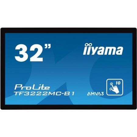 iiyama ProLite TF3222MC-B1 31.5 1920 x 1080Pixels Multi-touch Capacitief Zwart touch screen-monitor