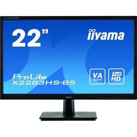 iiyama ProLite X2283HS-B5 LED display 54,6 cm (21.5) 1920 x 1080 Pixels Full HD Zwart