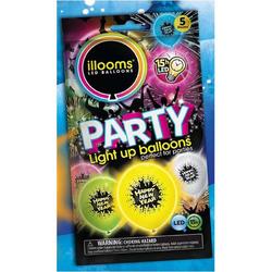 Illooms Happy New Year Ballonnen met LED Licht 5 stuks