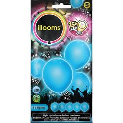 Illooms LED Ballonnen Blauw - 5 Stuks