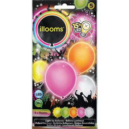 Illooms LED Ballonnen Zomer - 5 Stuks
