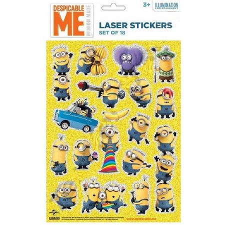 Despicable Me - Minions - Laser Stickers 18 stuks