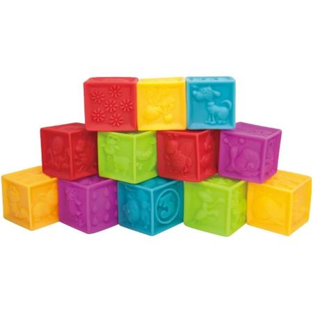 Gekleurde Blokken voor Baby - Imaginarium - Rubber - Duurzaam en Veilig - In Tasje