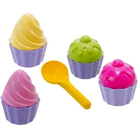 Zandspeelgoed Cupcakes Maken - Imaginarium - Zanttaartjes Bakken - 9 Onderdelen