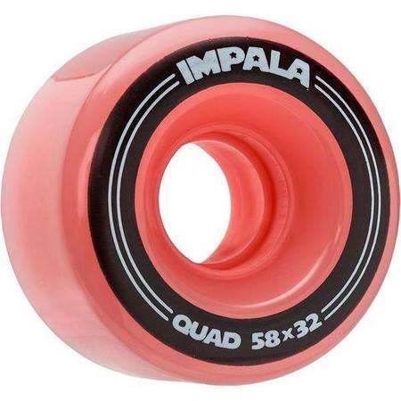 Impala rolschaats wielen (4 stuks) 58mm pink