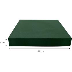 4 STUKS Steekschuim Groen / Oasis - Vochtig & Droog Gebruik - 26 cm x 26 cm x 4 cm - Vierkant Design Sheet - Hobby / Decoratie Materiaal