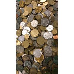 Munten Argentinië - Een halve kilo diverse oude authentieke munten uit Argentinië voor uw munt verzameling, kunstproject, souvenir of als uniek cadeau