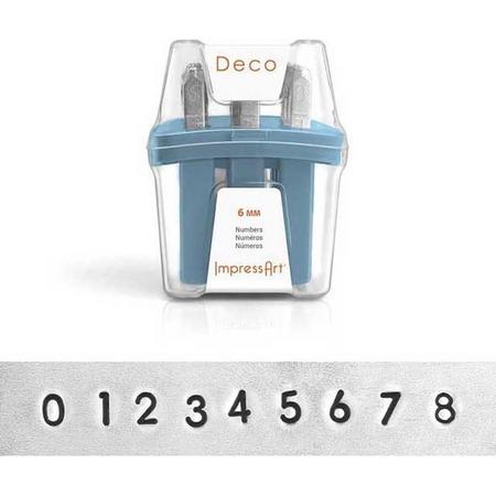 Slagcijfers Deco, luxe 6 mm
