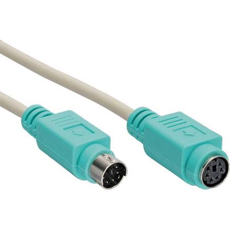 InLine 13342G PS/2-kabel 2 m Groen