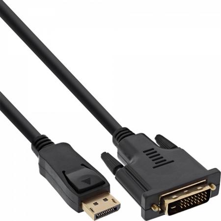 InLine 17116 0.5m DVI-D DisplayPort Zwart video kabel adapter