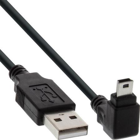 InLine 34203 0.3m USB A Mini-USB B Mannelijk Mannelijk Zwart USB-kabel