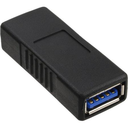 InLine 35300P kabeladapter/verloopstukje USB3.0 A Zwart
