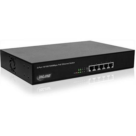 InLine Netzwerkgeräte Gigabit Ethernet (10/100/1000) Power over Ethernet (PoE) Zwart