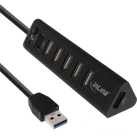 InLine Smart USB2.0 / USB3.0 hub met Fast Charging poort