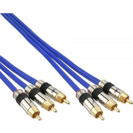 InLine Tulp composiet audio video kabel - 3 meter