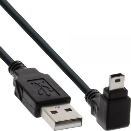 InLine USB naar USB Mini B kabel haaks - USB2.0 - 0,50 meter