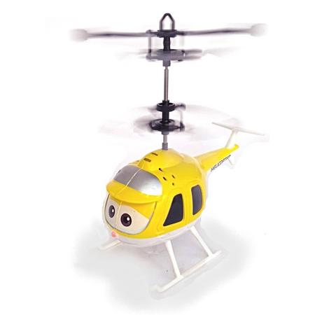 Hand inductie helikopter geel