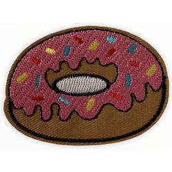 Donut strijk embleem - patch - patches - stof & strijk applicatie
